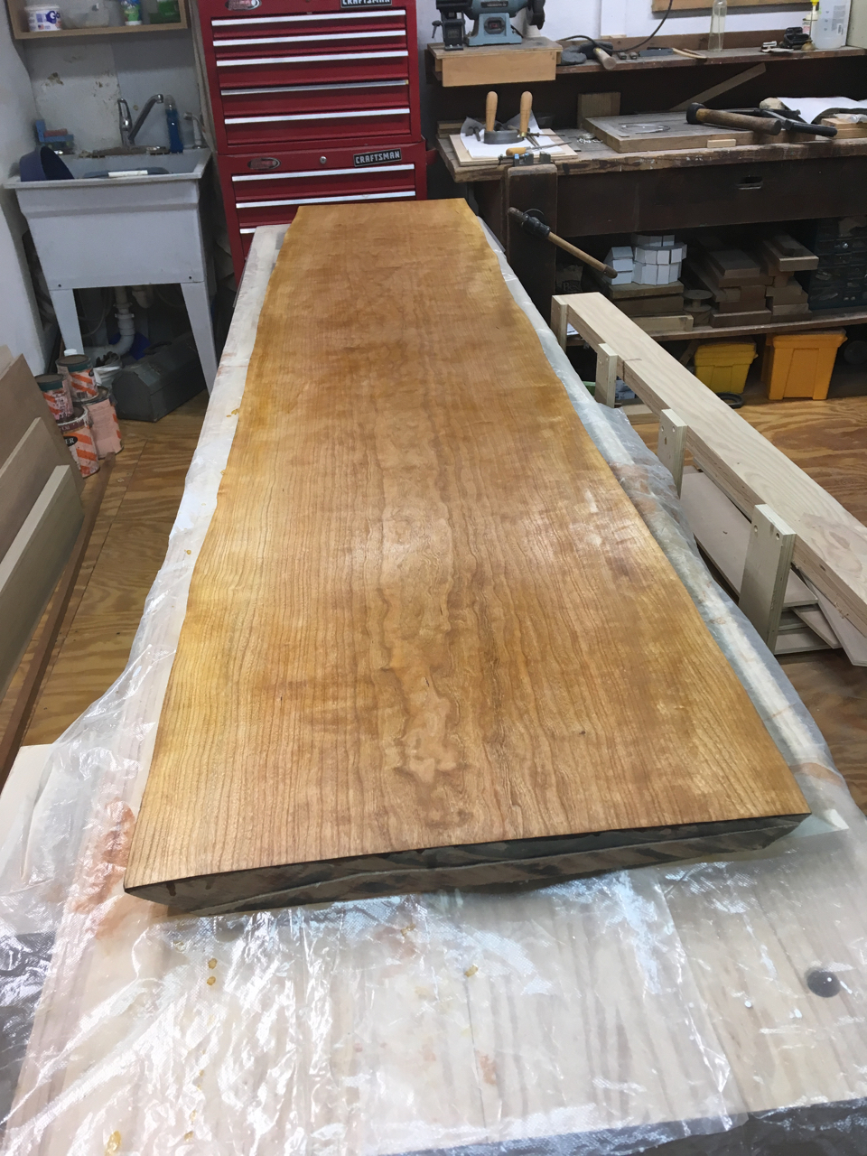 restained slab