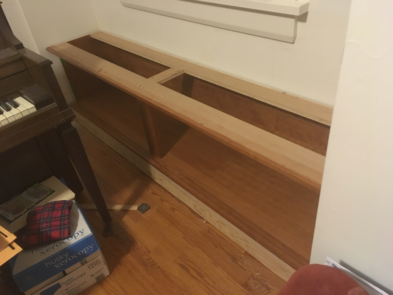 window seat cabinet