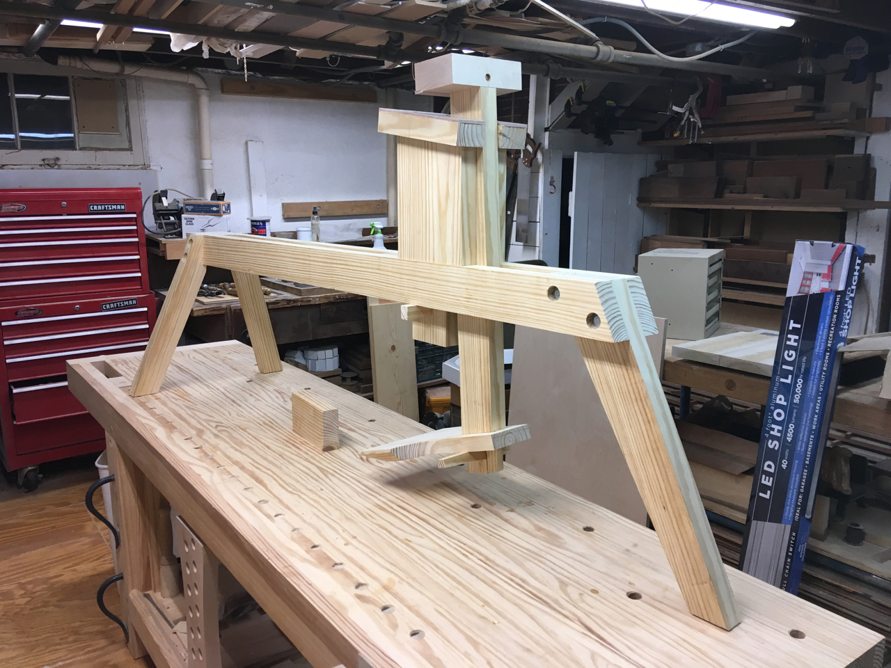 Nearly complete shave horse